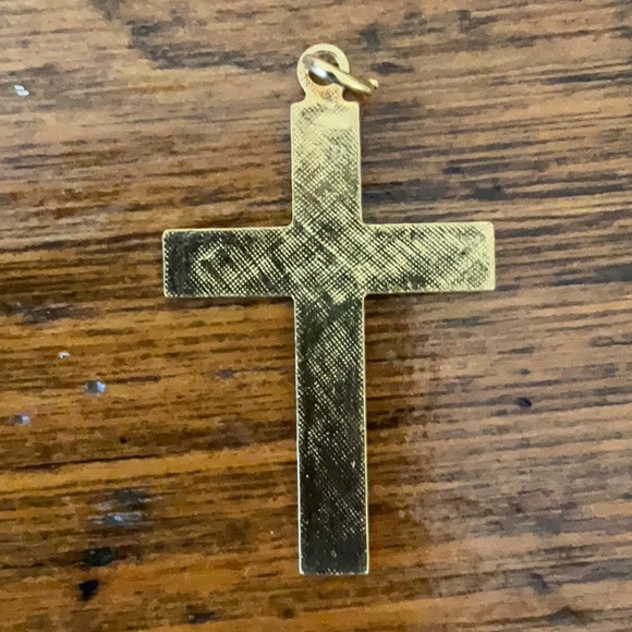 Gold Tone Cross - Picture 2 of 2